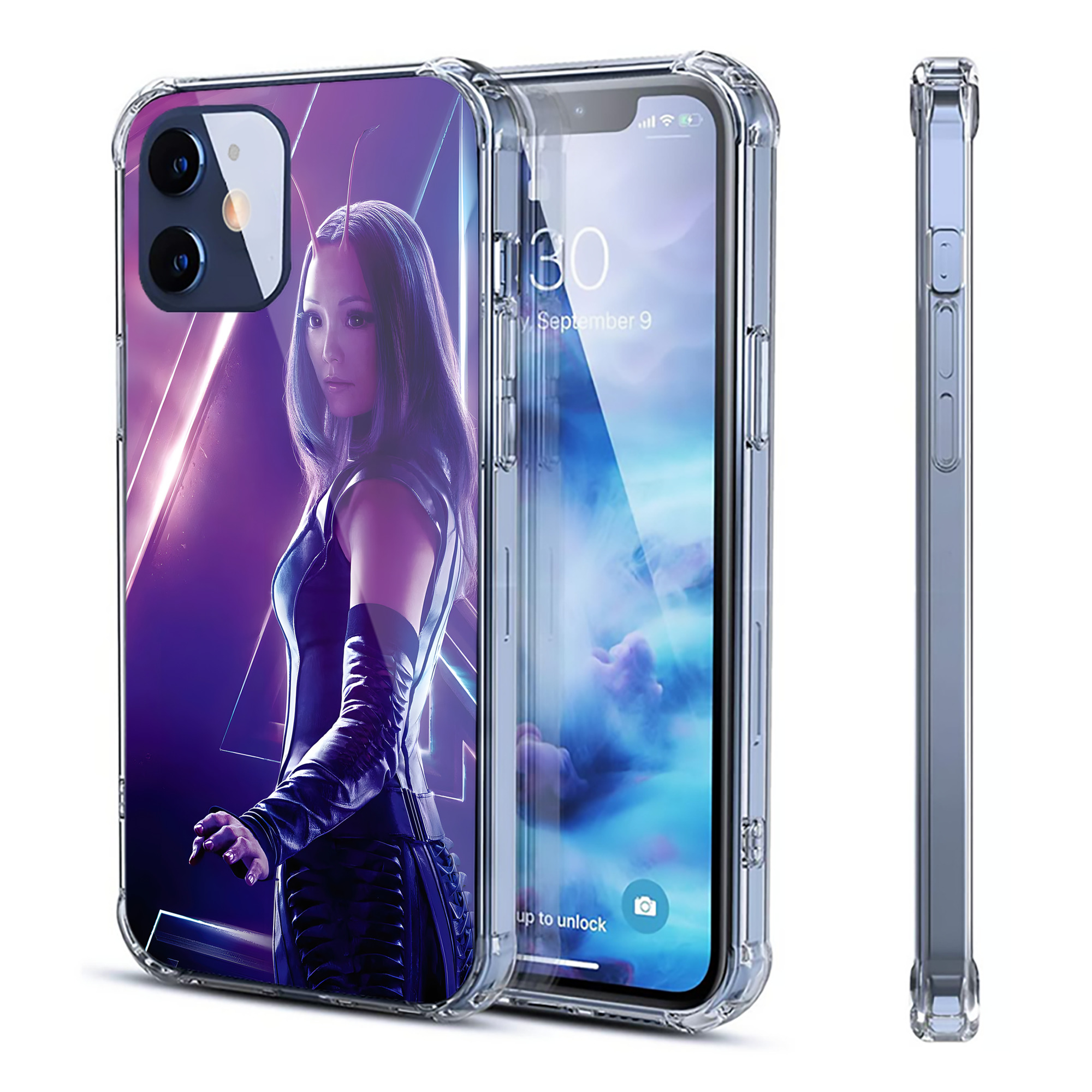 （画像用） アベンジャーズ The Avengers 【iPhone 12シリーズ対応】透明スマホケース（クリアソフトケース）